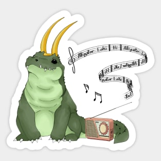 Alligator Loki Sticker